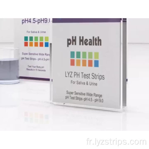 Test de bandelette urinaire CE pour pH 4,5-9,0